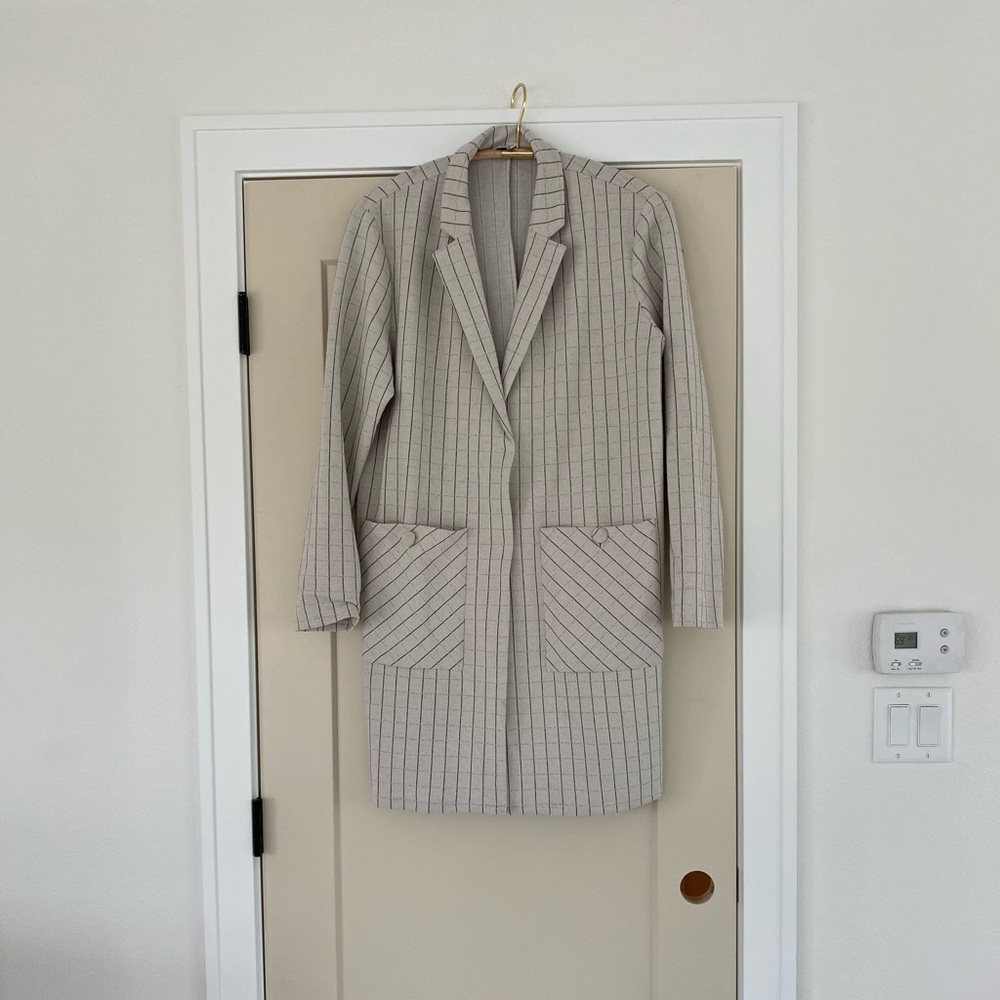 Anthro oversized blazer - knit stretch